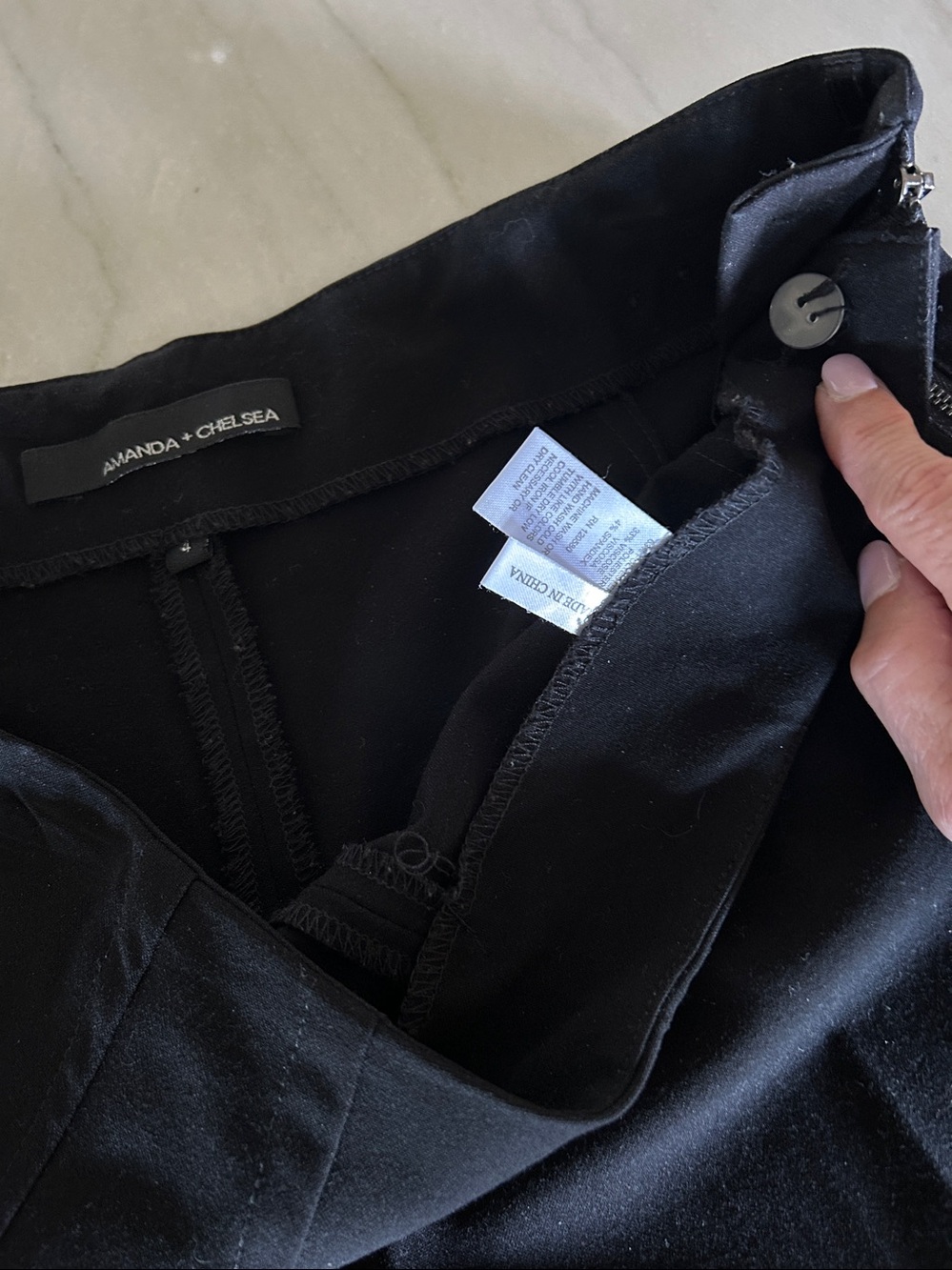 Amanda & Chelsea Black Side Zip Straight Leg Pant - Picture 7 of 9